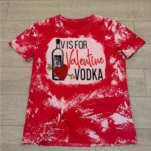 Woman's Valentine's Red Graphic T-Shirt
